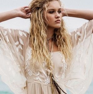 Free People Adrianna Papell boho bridal dress